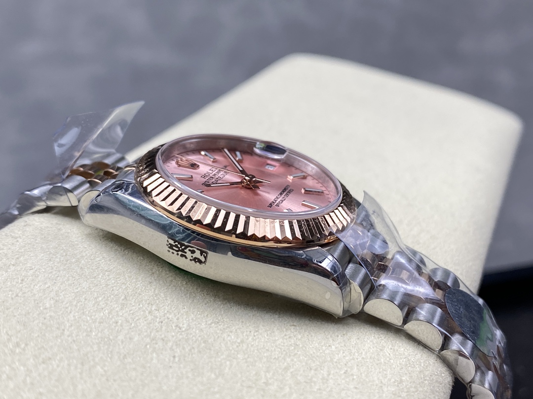 Rolex Lady Datejust 31 Two-Tone Fluted Rose Jubilee 279171 0023