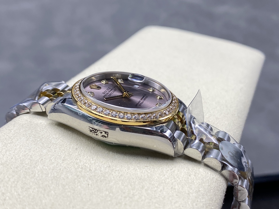 Rolex Datejust 31mm Stainless Steel and Yellow Gold 278383RBR 0022 Grey Diamond Jubilee