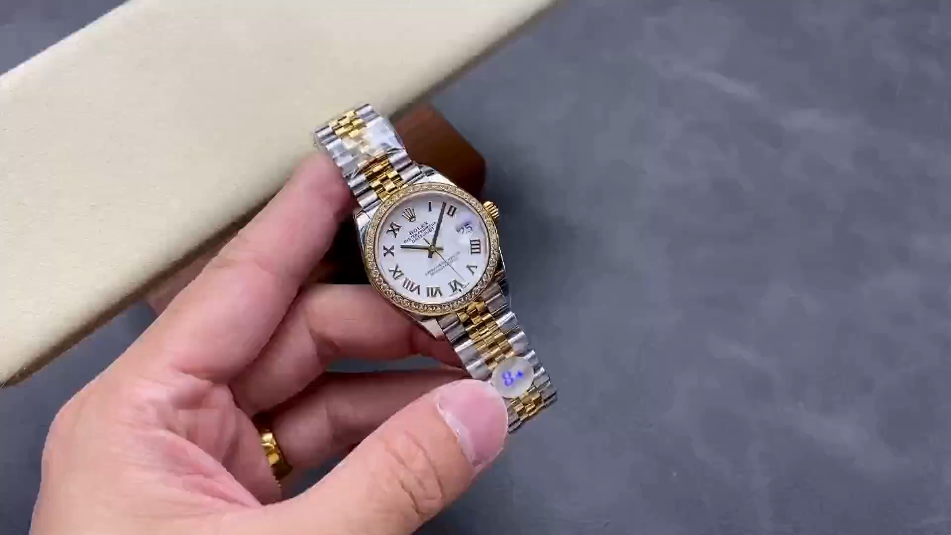 Rolex Datejust 31mm Stainless Steel and Yellow Gold 278383rbr 0002 White Roman Jubilee