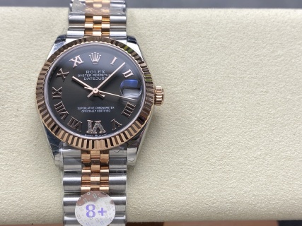 Rolex Datejust 31 Slate Grey Dial Diamond VI 278271 0030 Women's Watch