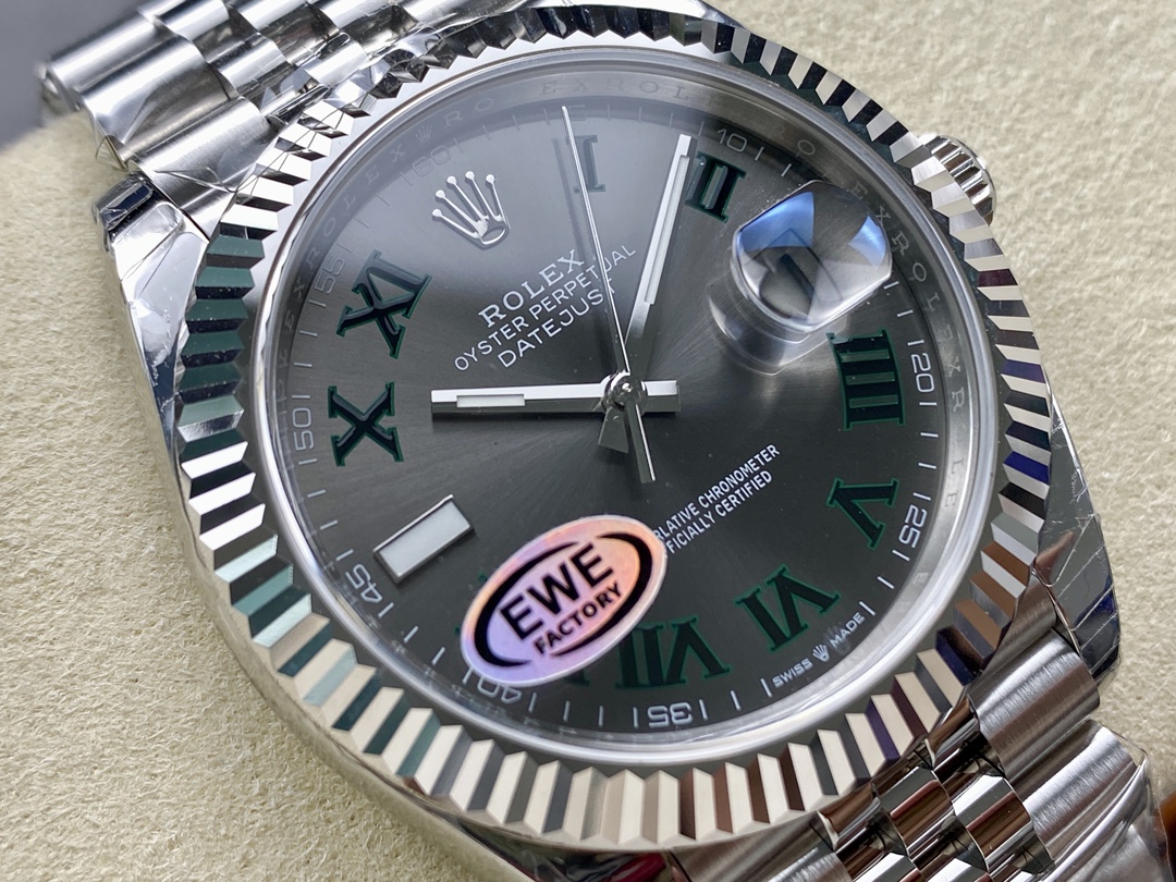 Rolex Datejust 126334 0022 41mm Slate Grey Roman Dial Men's Watch