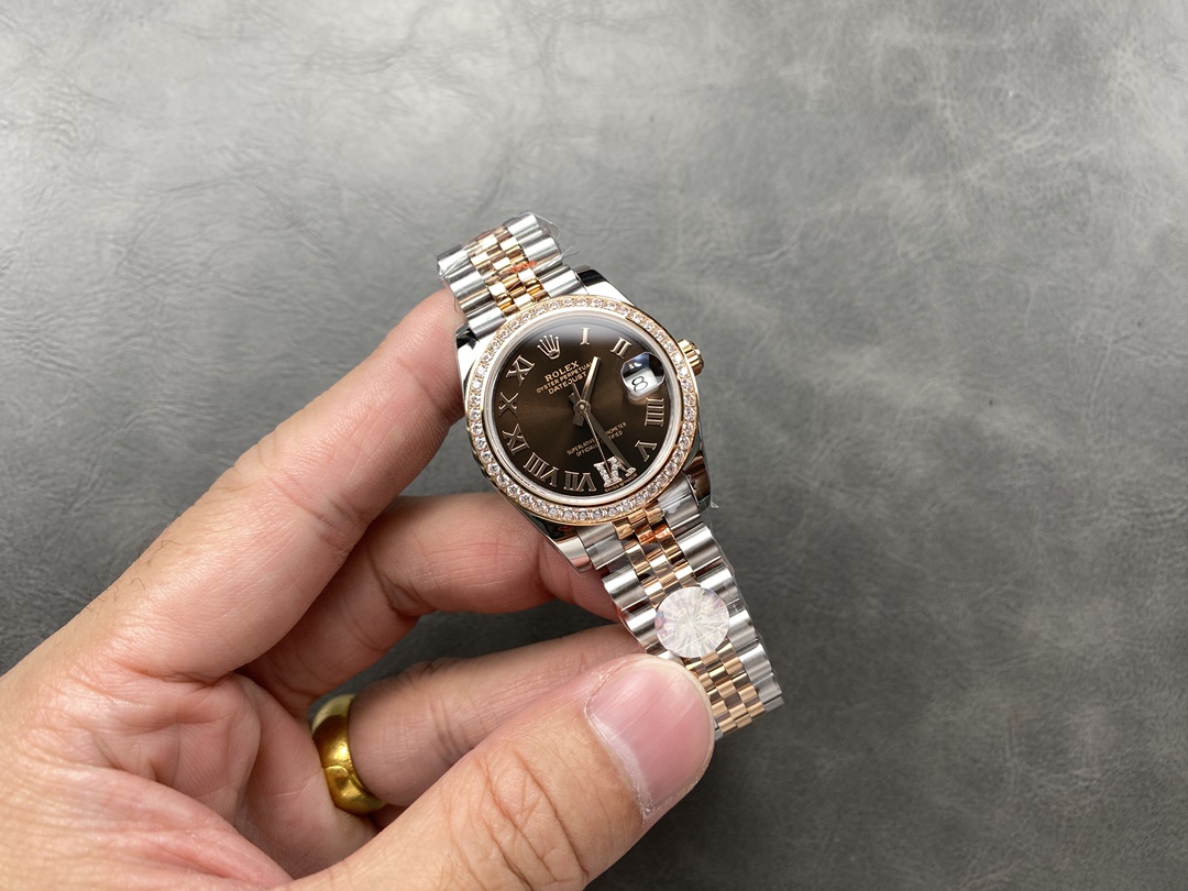 Rolex Datejust 278381RBR 0006 Chocolate Dial 31mm Women's Watch