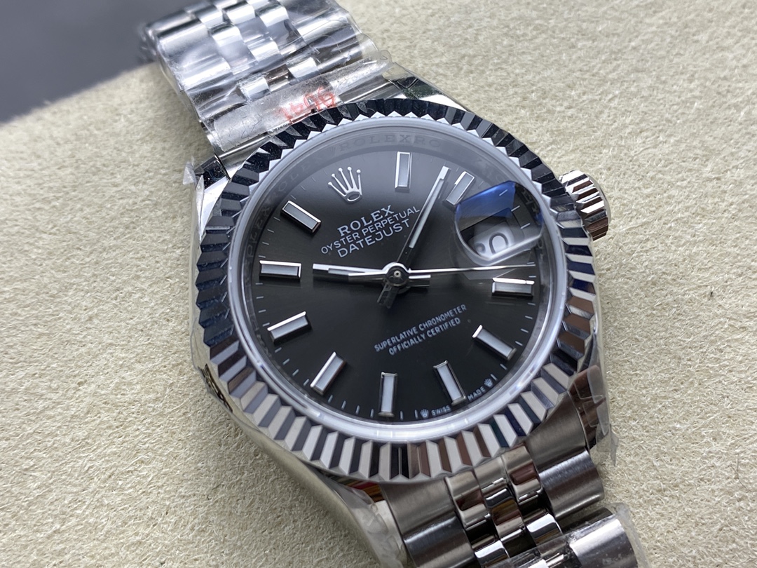 Rolex Datejust 279174 0011 28 mm Dark Grey Dial Women's Watch