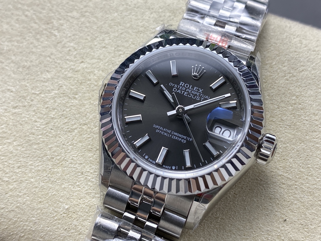 Rolex Datejust 279174 0011 28 mm Dark Grey Dial Women's Watch