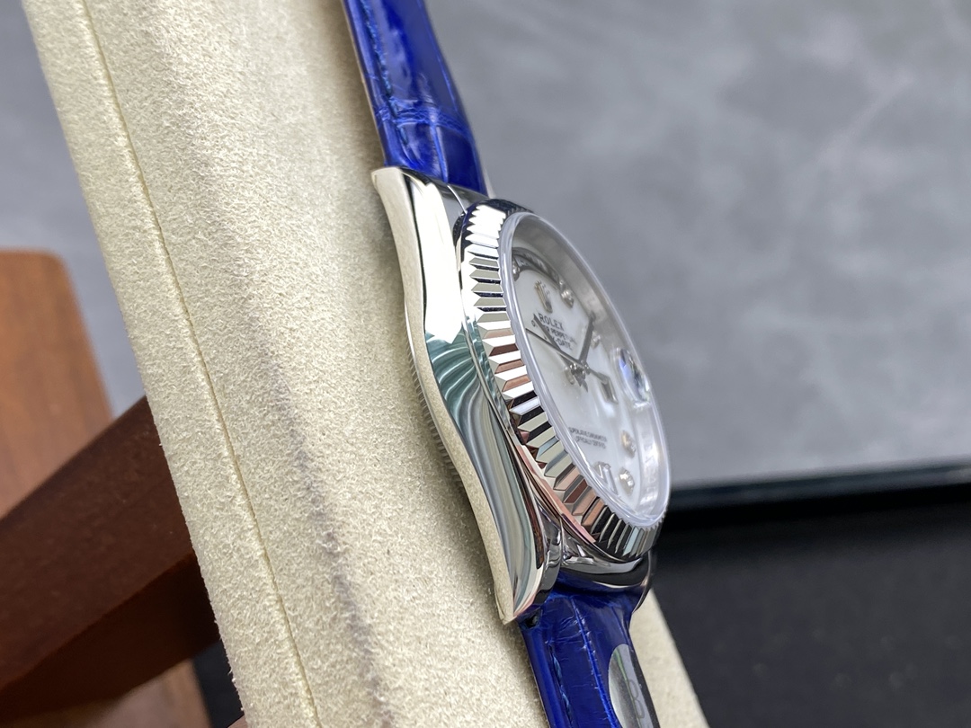 Rolex Day Date 36 White Gold Diamond Rhodium Dial 118139 0053