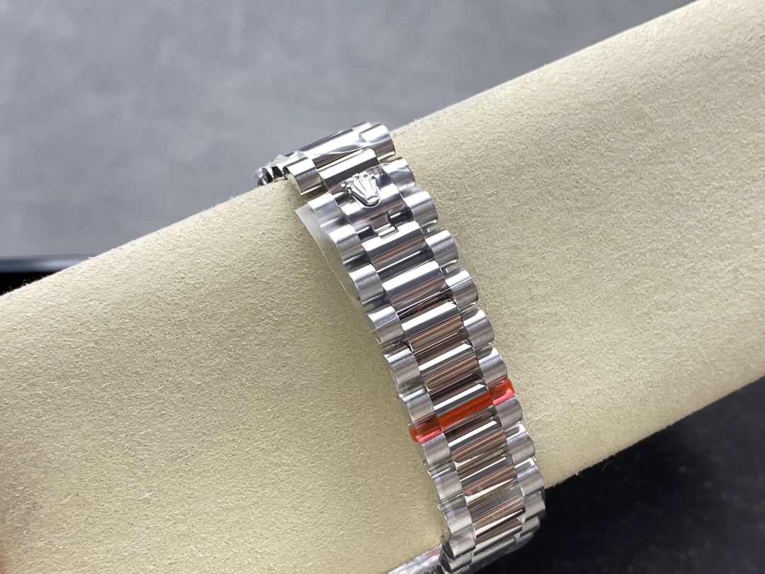 Rolex Day Date m128396tbr 0003 Platinum Ice Blue Dial 36 mm