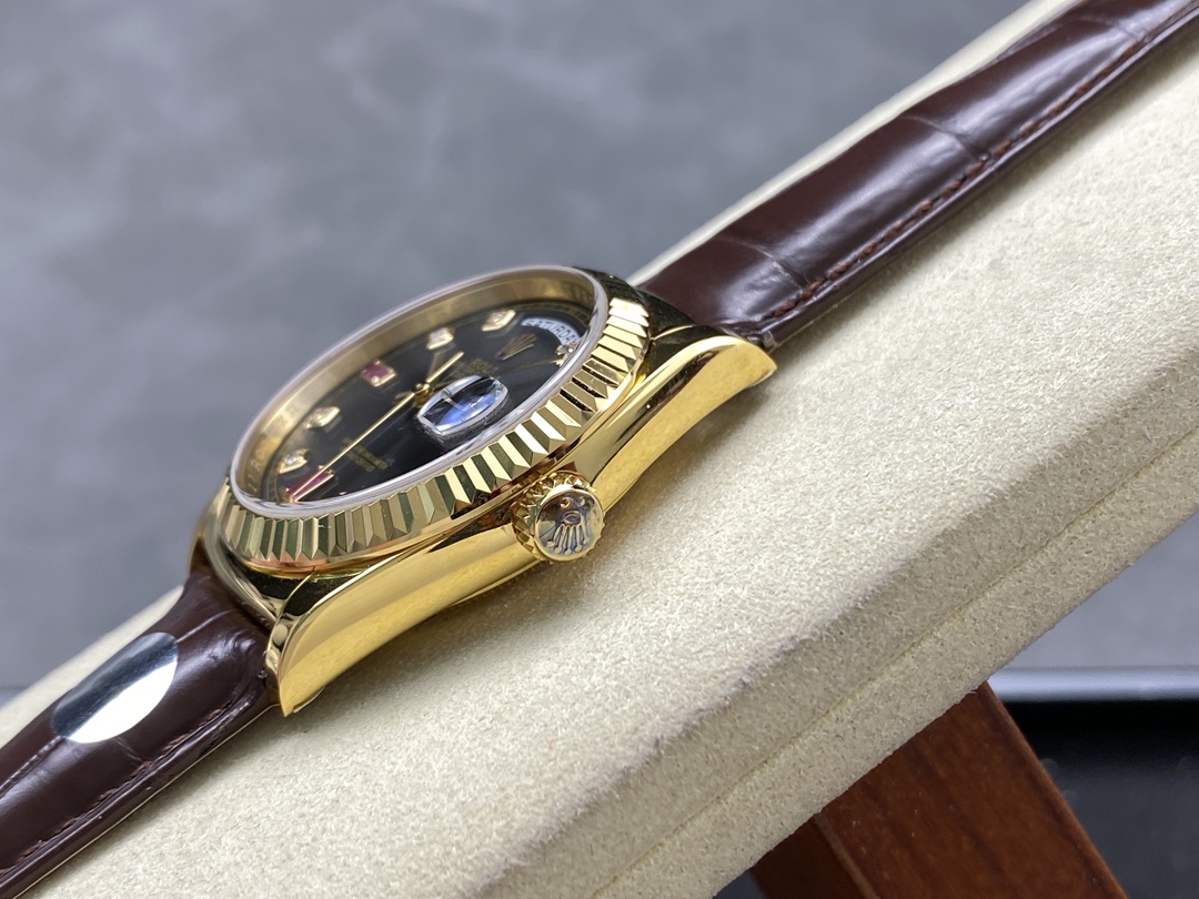 Rolex Day Date 118138 0020 Yellow Gold Diamond Ruby 36 mm