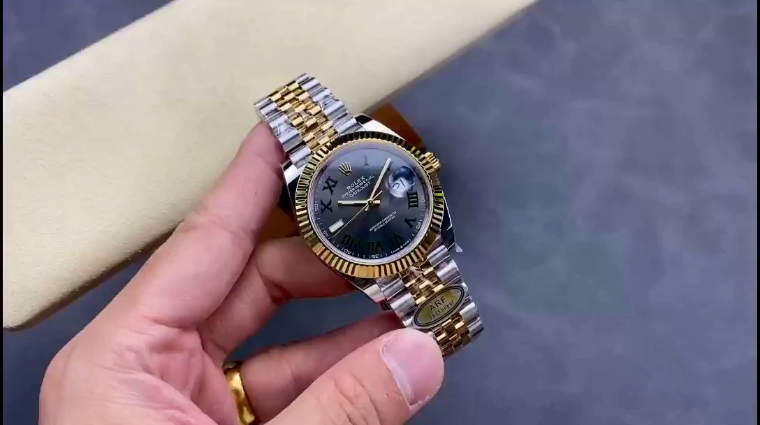 Rolex Datejust m126333 0020 Grey Dial Jubilee 41mm Two Tone Men's Watch