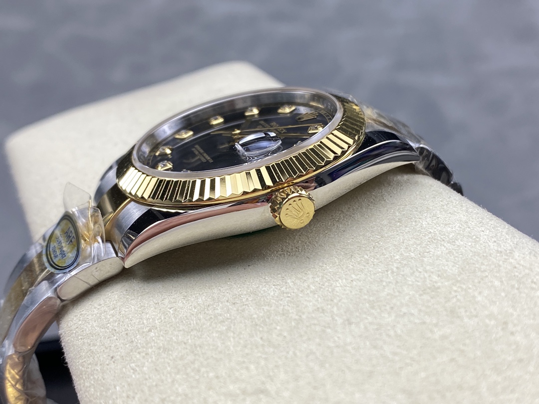 Rolex Datejust 41 Black Diamond Dial M126333 0005 Men's Watch