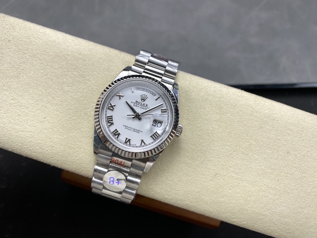 Rolex Day Date 36 White Dial Platinum President Bracelet m128236 0017