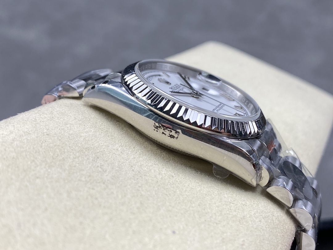 Rolex Day Date 36 White Dial Platinum President Bracelet m128236 0017