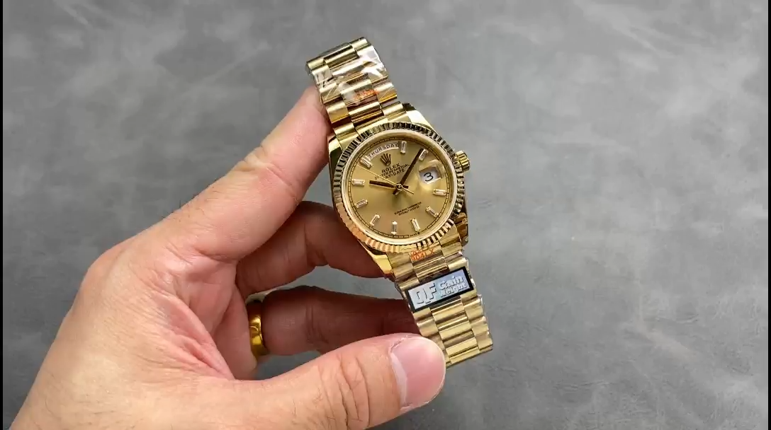 Rolex Day Date 36 Champagne Dial Yellow Gold Bracelet 128238 0132
