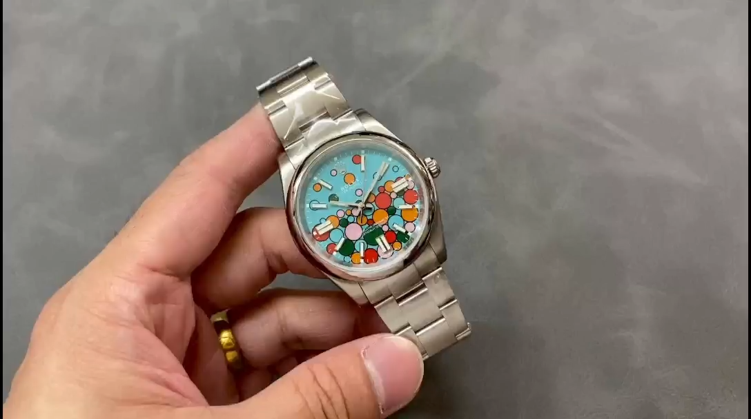 Rolex Oyster Perpetual 41mm Blue Dial Stainless Steel m124300-0008 - Video