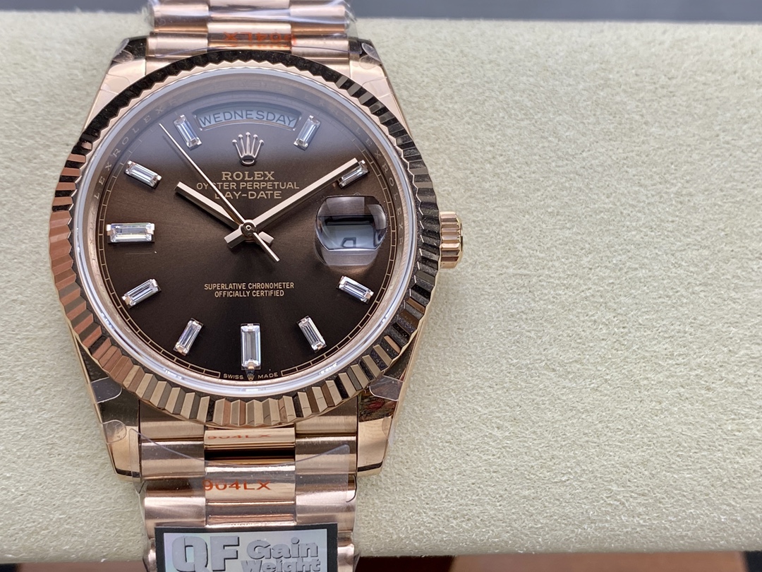 Rolex Day Date 40 18kt Everose Gold Rolex President Chocolate Dial m228235 0003