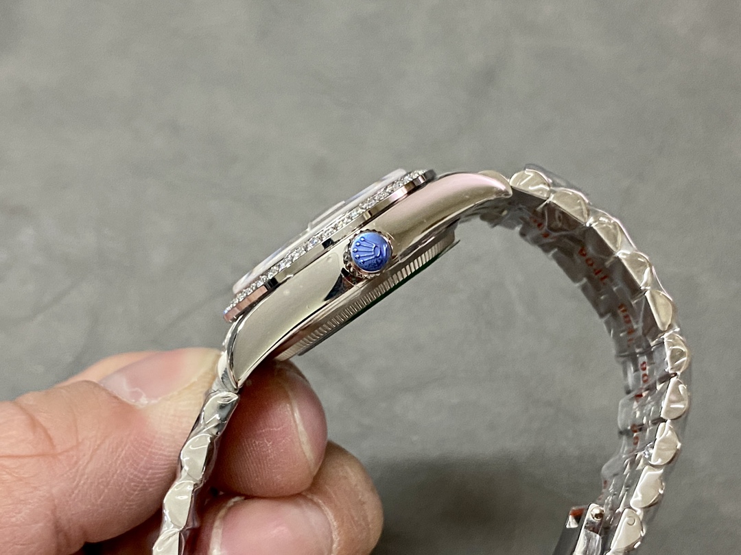 Rolex Datejust Steel White Gold Pink Dial m279384rbr 0003 28mm Lady Replica Watch