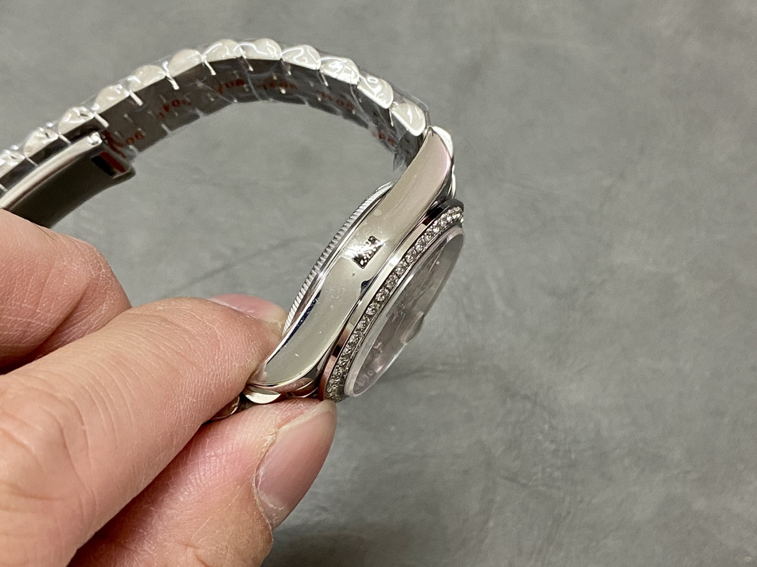 Rolex Datejust Steel White Gold Pink Dial m279384rbr 0003 28mm Lady Replica Watch