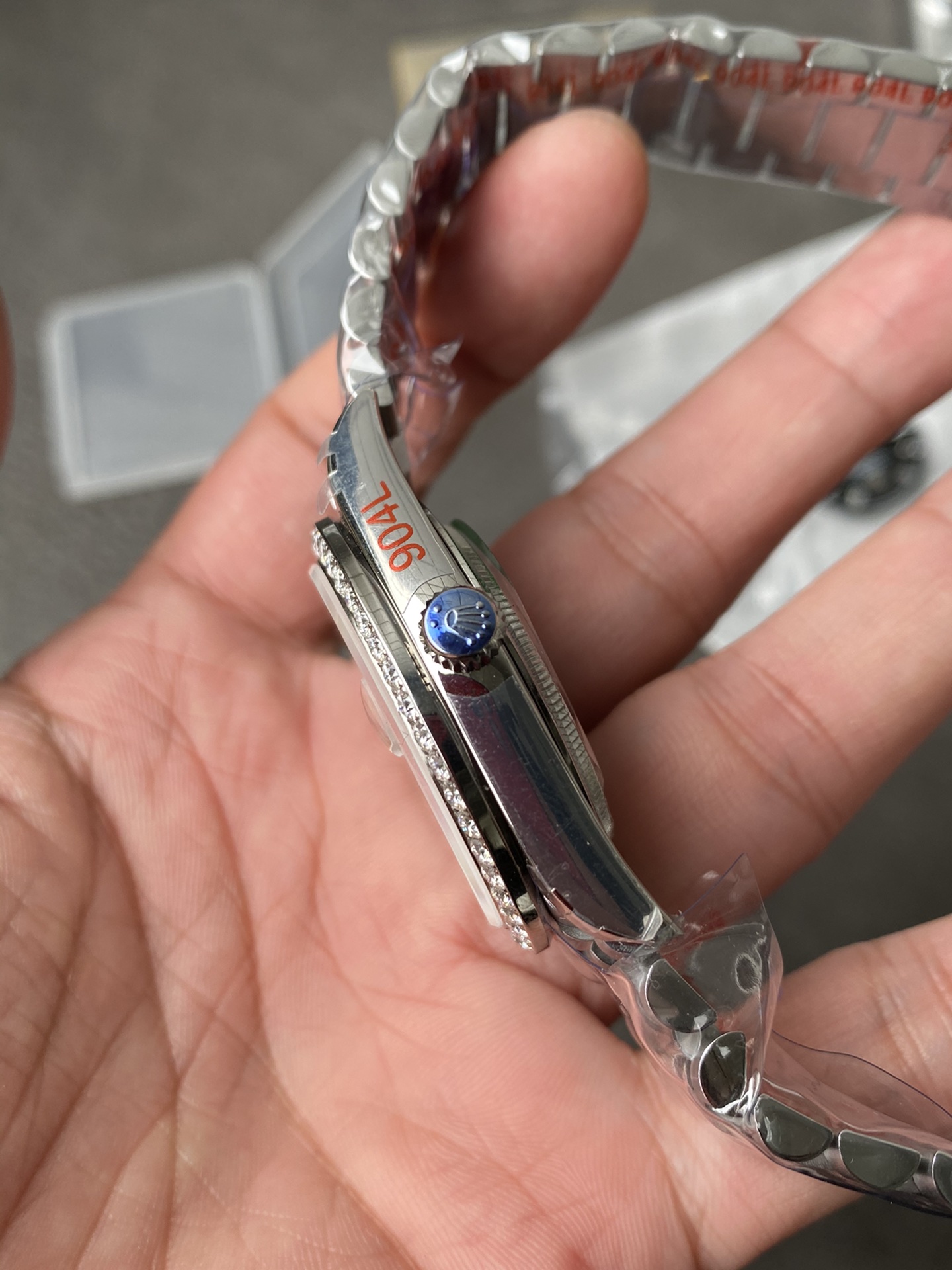 Rolex Day-Date 228349RBR Meteorite Dial Diamond Bezel 40mm Mens Replica Watch