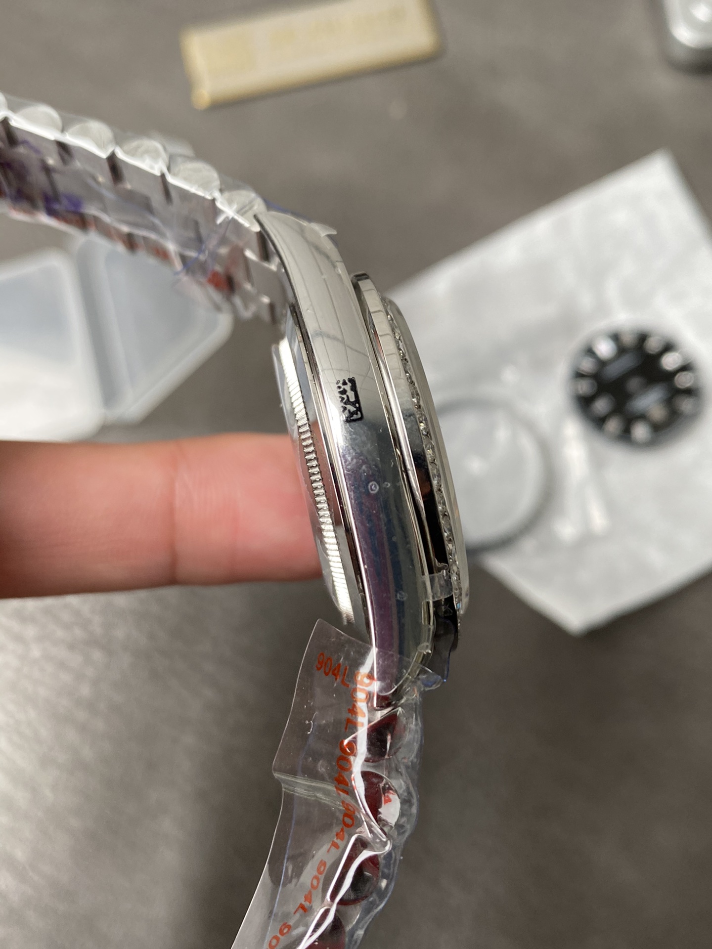 Rolex Day-Date 228349RBR Meteorite Dial Diamond Bezel 40mm Mens Replica Watch