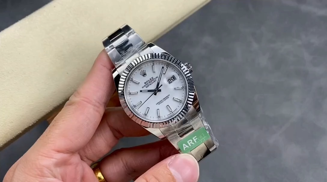 Rolex Datejust 41 Stainless Steel And White Gold White Dial M126334 0009 Men's Watch