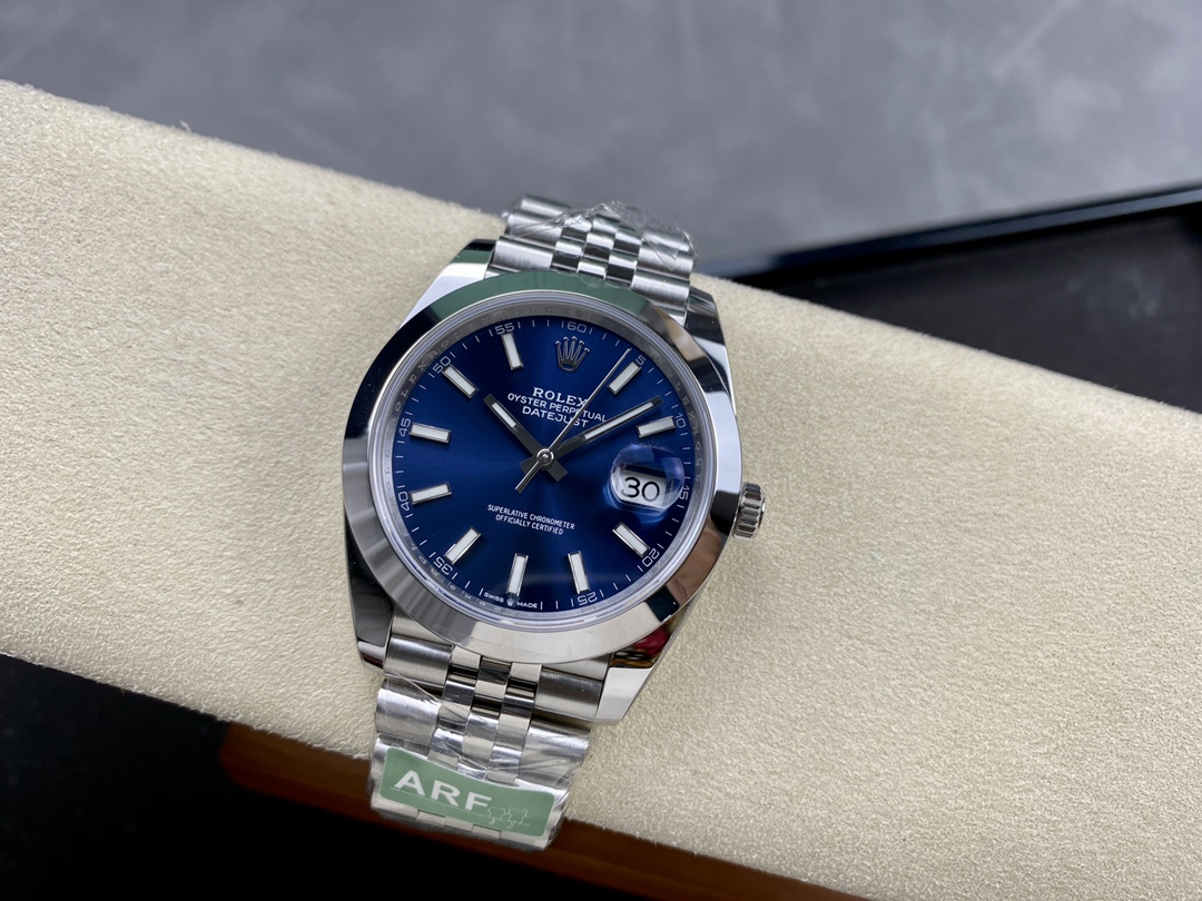 Rolex Datejust 41 Blue Fluted Dial Stainless Steel Jubilee Bracelet 126300 0002