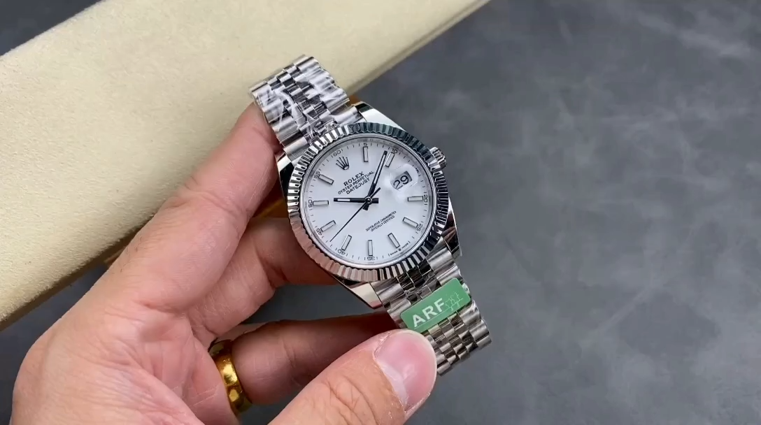 Rolex Datejust 41 Steel & White Gold White Dial Jubilee Bracelet M126334 0010 Men's Watch