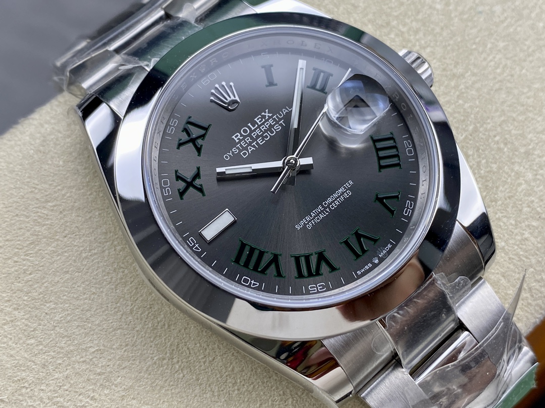 Rolex Datejust 41 Oyster Stainless Steel Slate M126300 0013 Men's Watch
