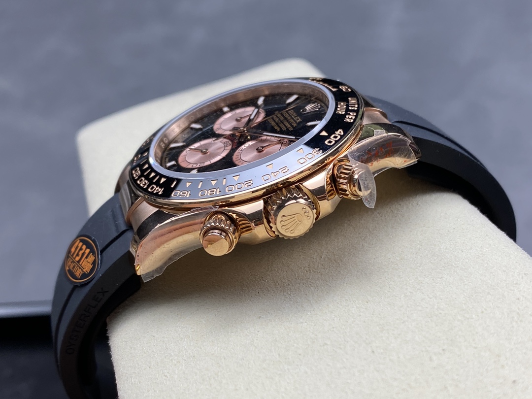 Rolex Cosmograph Daytona 116515LN Rose Gold Black Dial 40mm Mens Replica Watch