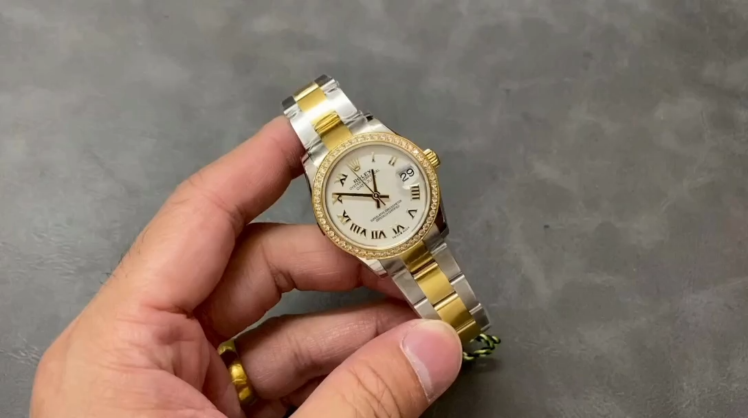 Rolex Datejust 31mm Stainless Steel and Yellow Gold 278383rbr 0001 White Roman Oyster