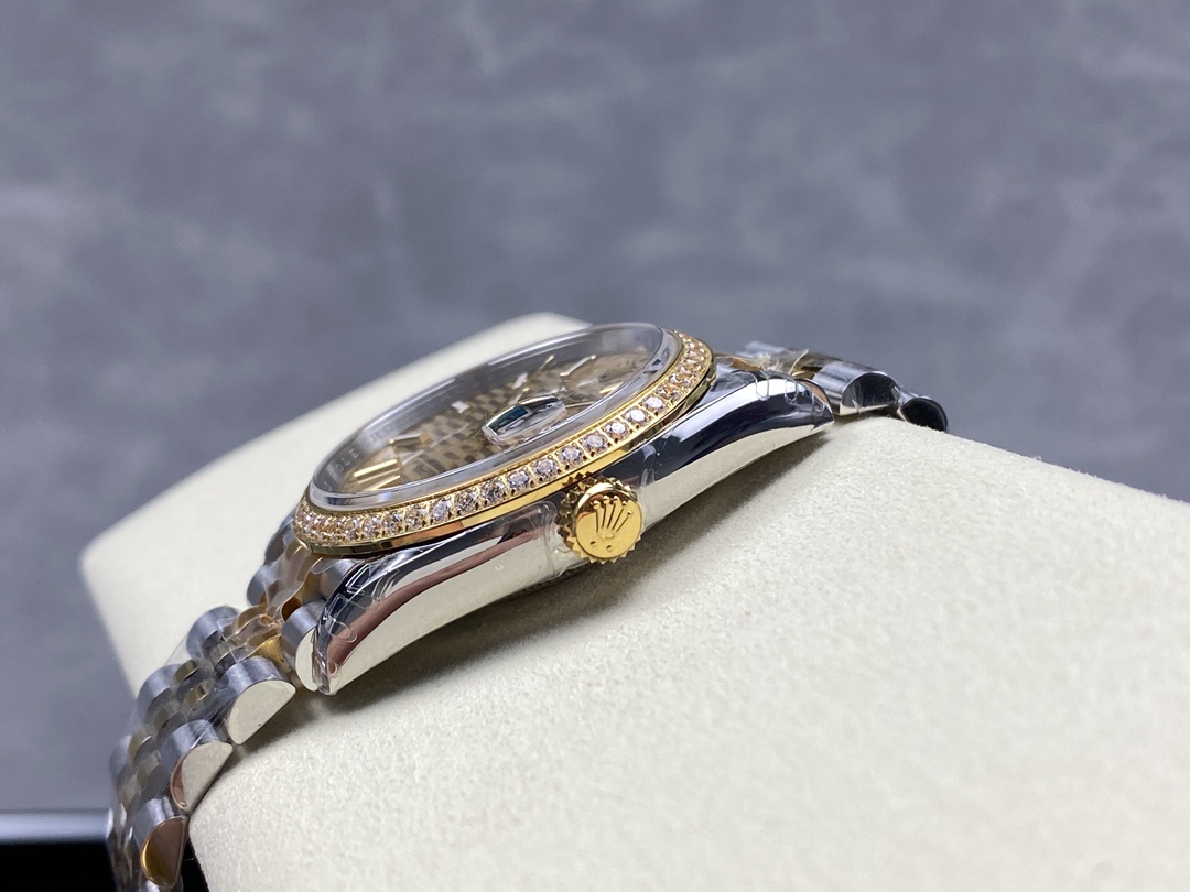 Rolex Datejust 36mm Stainless Steel and Yellow Gold 126283RBR Champagne Index Jubilee