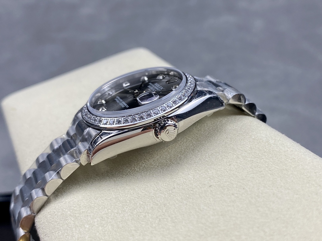 Rolex Datejust 31 White Gold Dark Grey m278289rbr 0006 Women's Watch