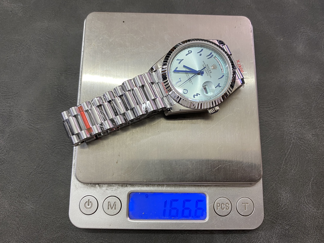 Rolex Day Date 40 228236 Platinum Ice Blue Dial Men's Watch