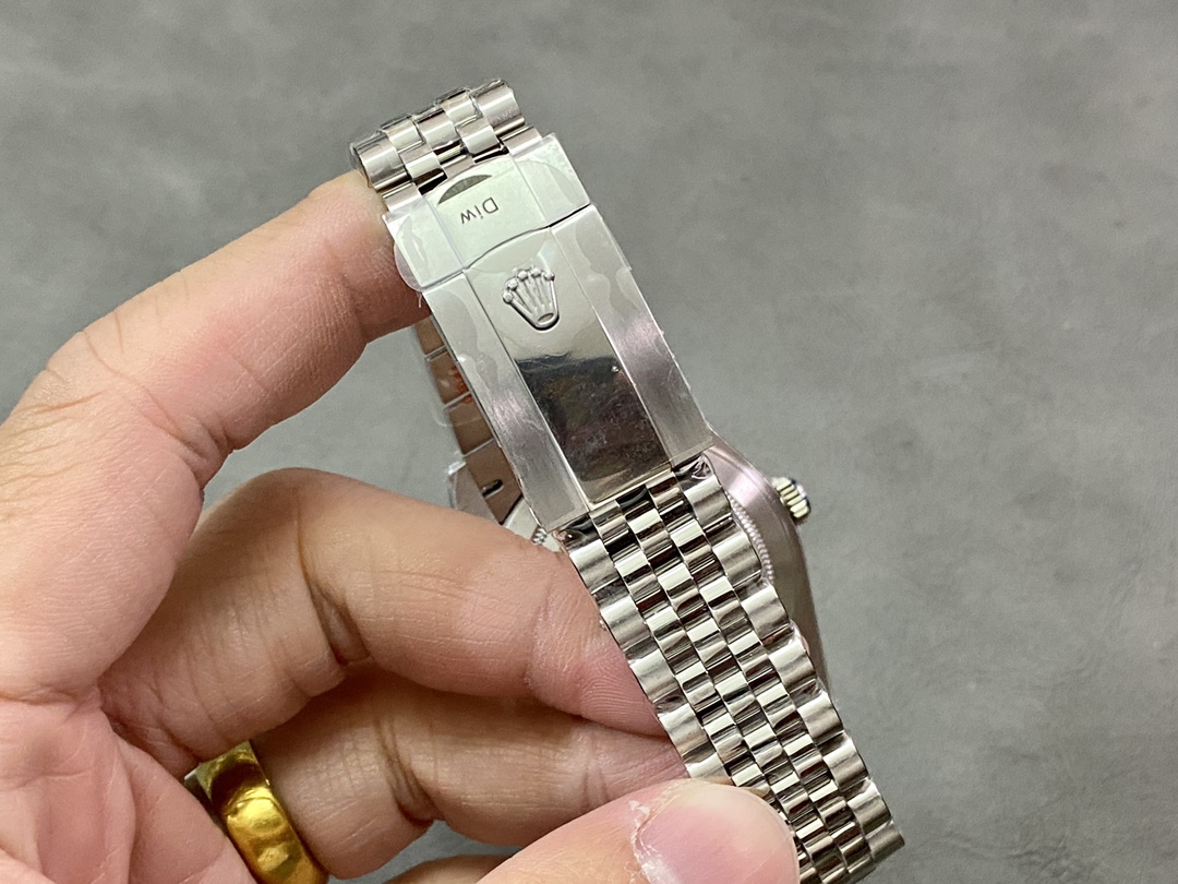 Rolex Datejust Middle Eastern Digital Pink Dial Fluted Bezel M126234