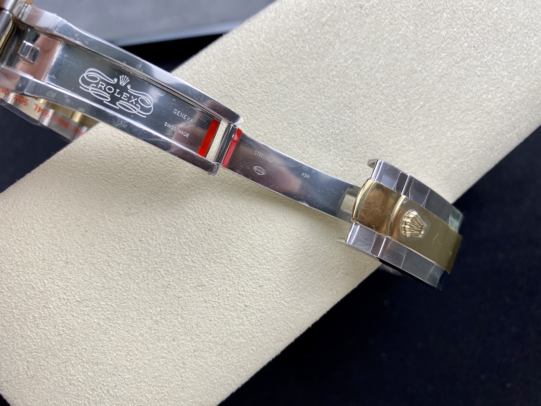 Rolex Datejust 36 Steel & Yellow Gold Mother of Pearl Diamond Dial M126203 0024 Women's Watch