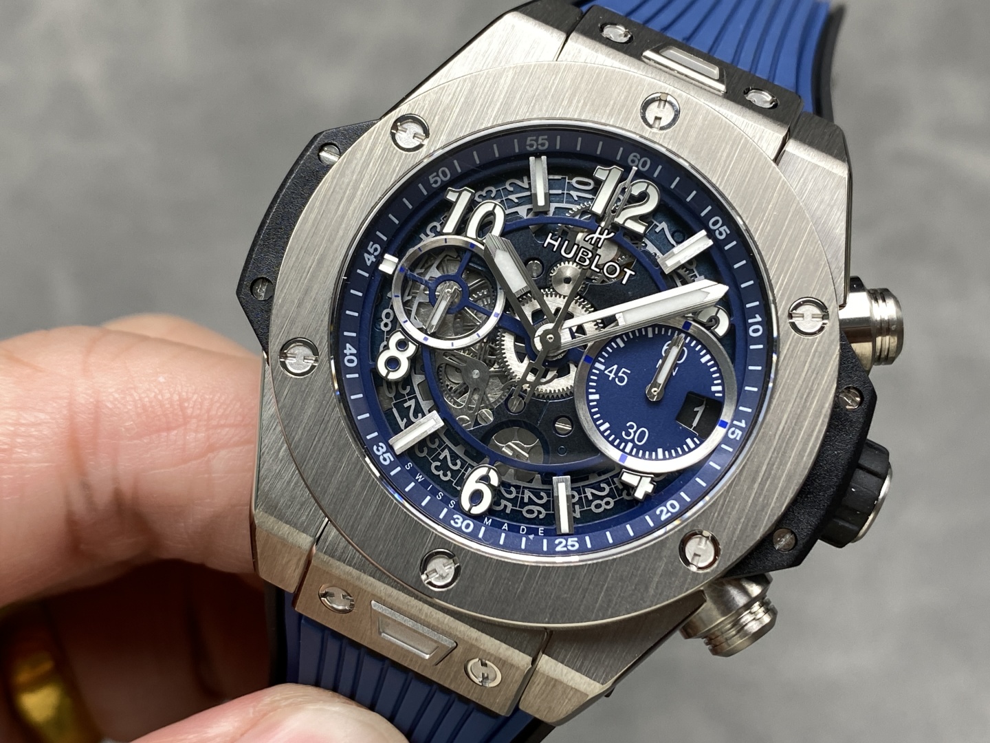 Hublot Big Bang 441.NX.5171.RX Unico Titanium Blue 42 mm Men's Replica Watch