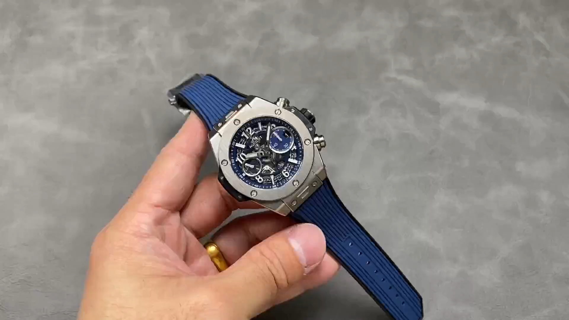 Hublot Big Bang 441.NX.5171.RX Unico Titanium Blue 42 mm Men's Replica Watch
