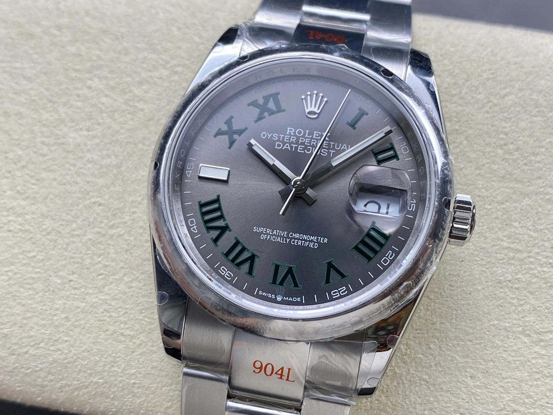 Rolex Datejust 36 Wimbledon Dial Midsize M126234 0046 Luxury Unisex Watch