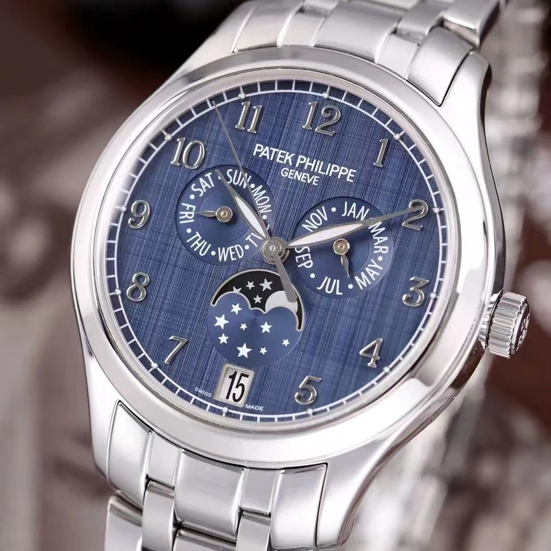 Patek Philippe Complications Annual Calendar Moonphase Steel 4947/1A-001 38mm Replica Watch