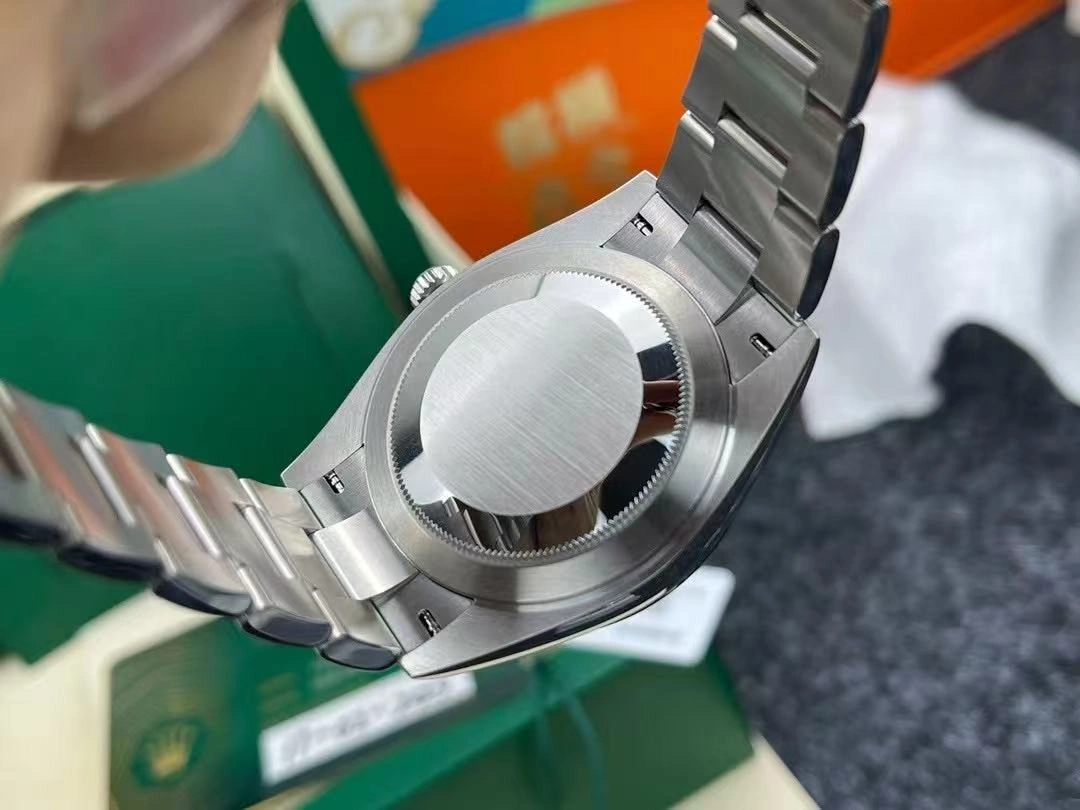 Rolex Datejust m126334 0021 Fluted Bezel Grey Wimbledon Dial 41MM Mens Replica Watch