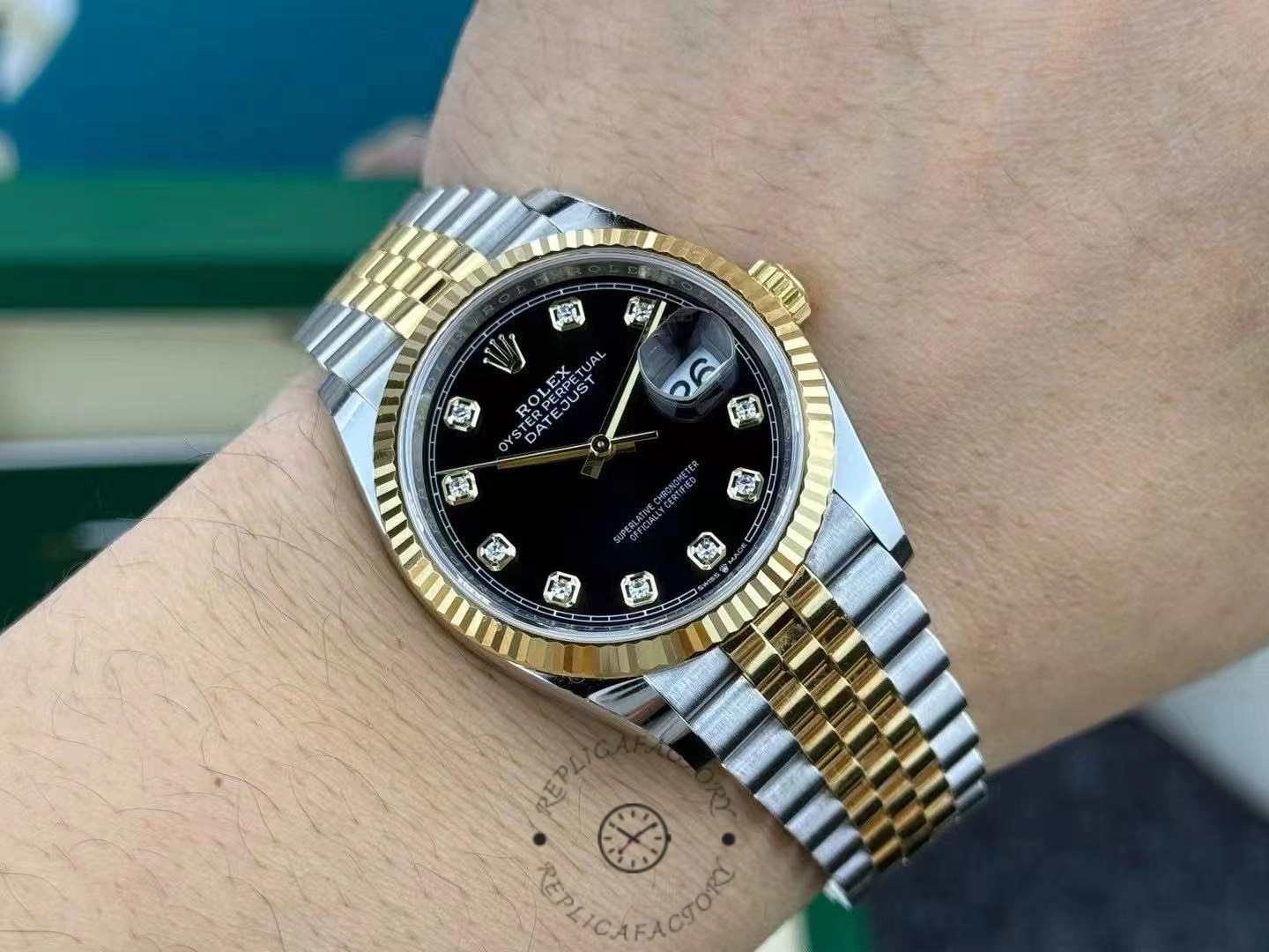 Rolex Datejust 126233 Black Diamond Dial 36MM Unisex Replica Watch
