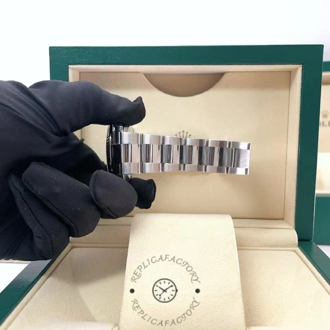 Rolex Datejust m126334 0017 Fluted Bezel Black Dial 41MM Mens Replica Watch