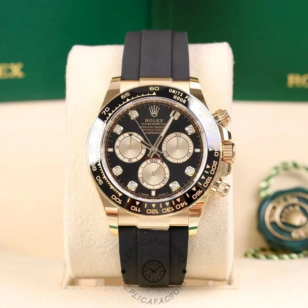 Rolex Cosmograph Daytona 40 Yellow Gold Balck Rubber m126518ln 0006