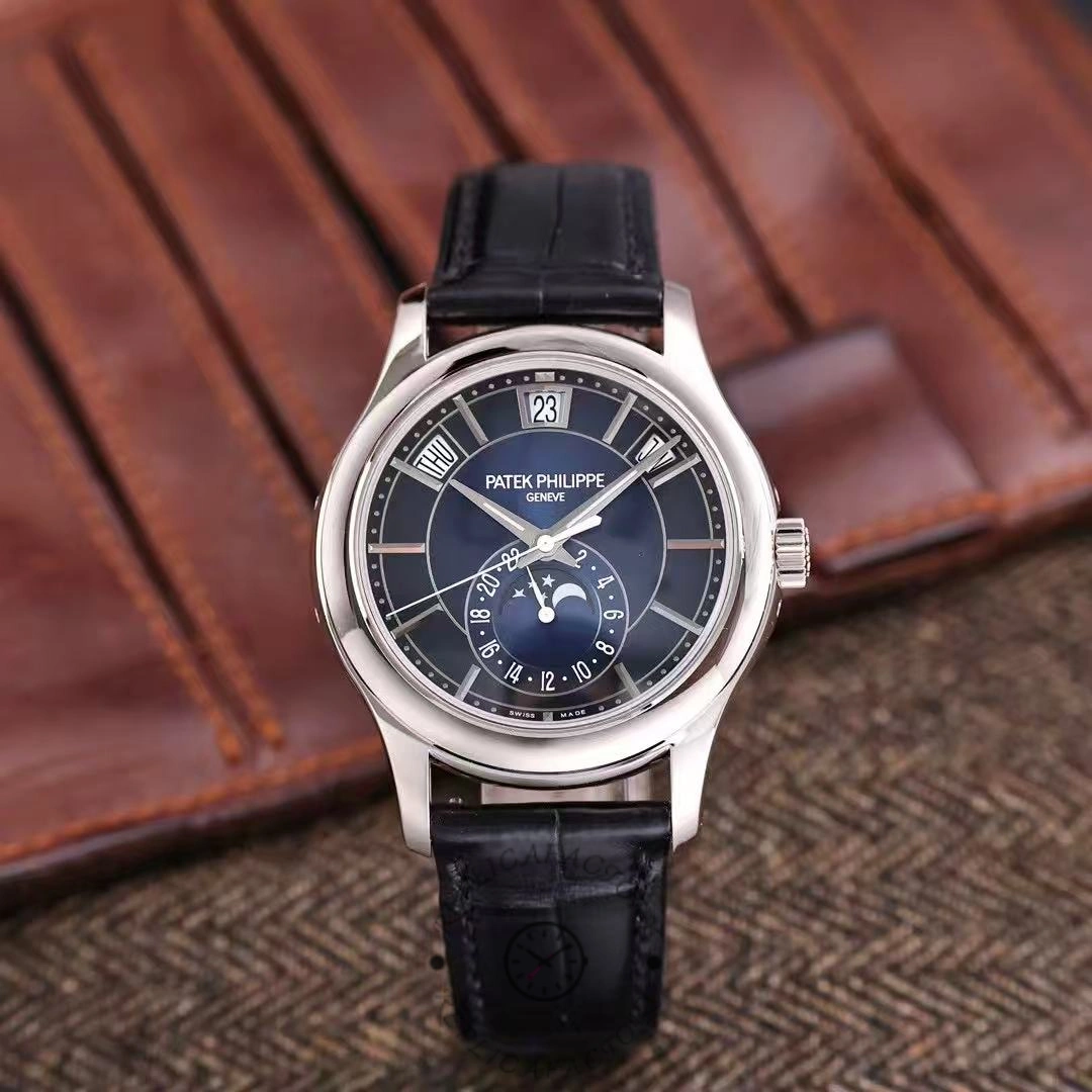 Replica Patek Philippe Complications Annual Calendar White Gold 5205G 013 40mm Mens Watch