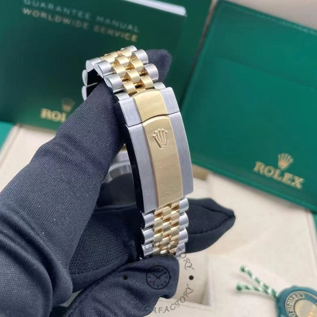 Rolex Datejust 126333 0006 Black Diamond Jubilee 41mm Men's Watch