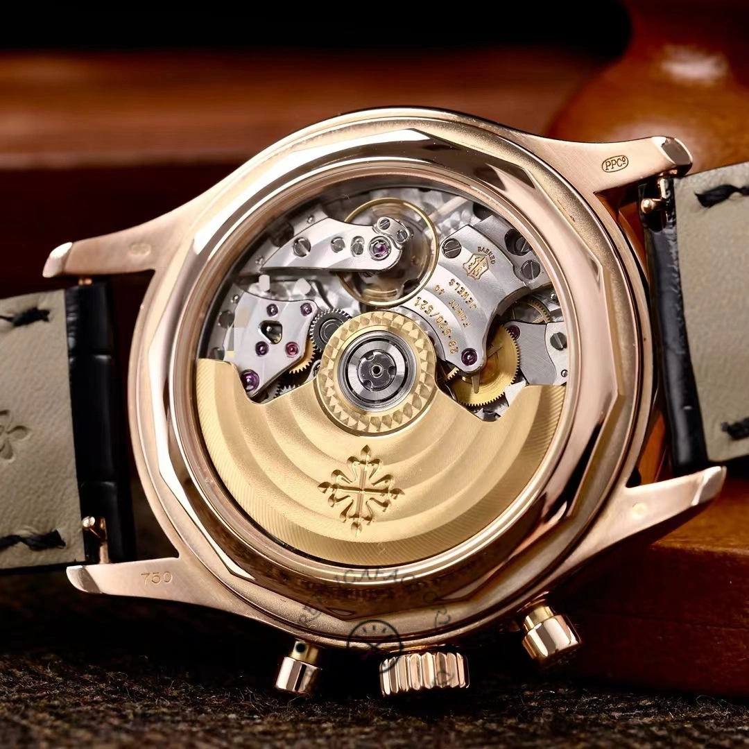 Patek Philippe Complications Annual Calendar Flyback Chrono 18k Rose Baguette Diamond 5961R-010 40.5 mm