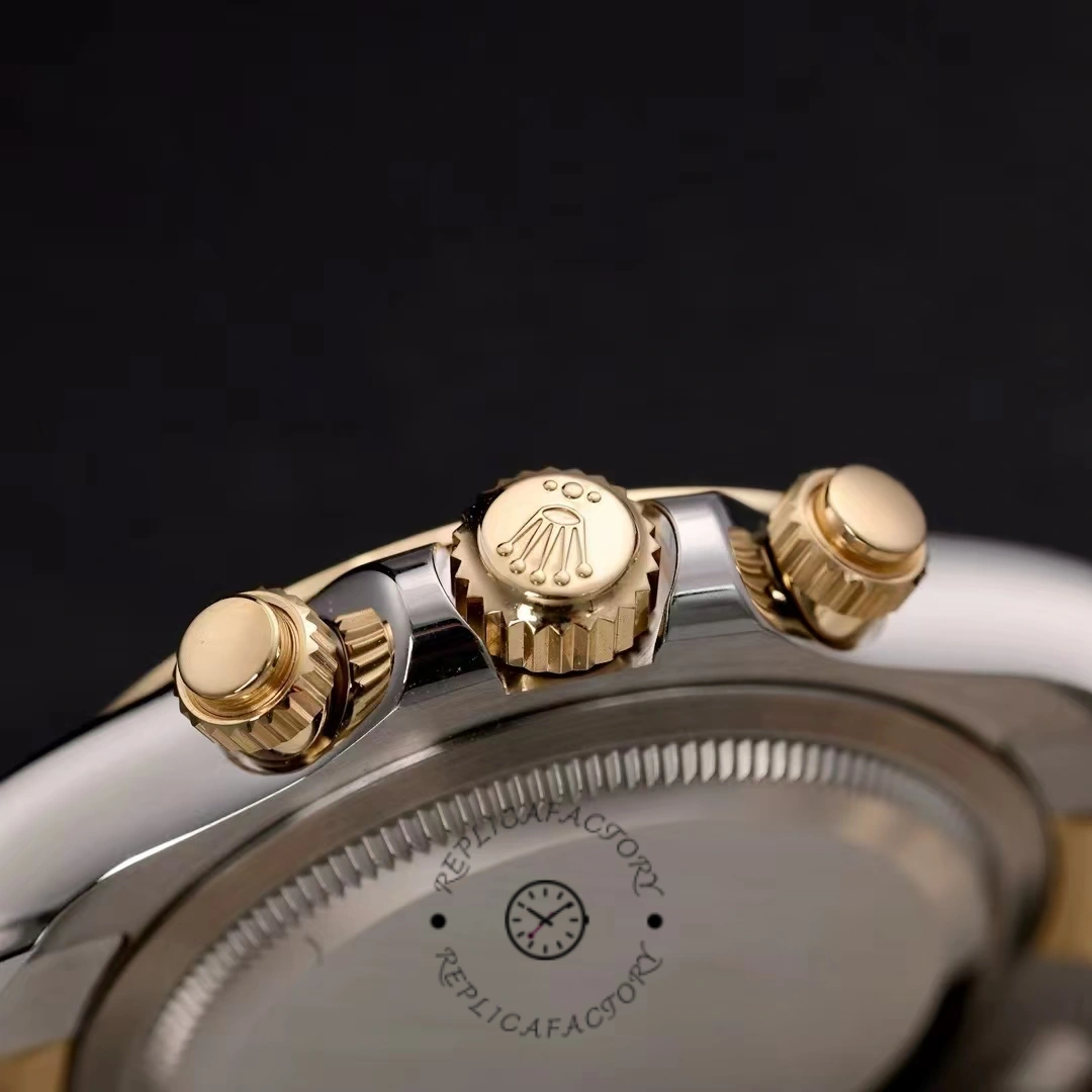 Side profile of the Rolex Cosmograph Daytona 126503 0003 showing crown and chronograph pushers.