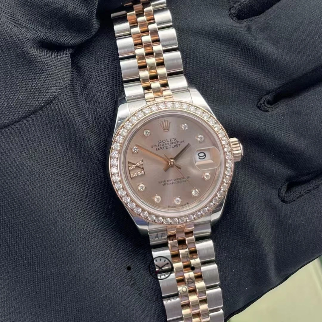Rolex Datejust 28 Oystersteel and Everose Gold m279381rbr 0027 Women's Watch