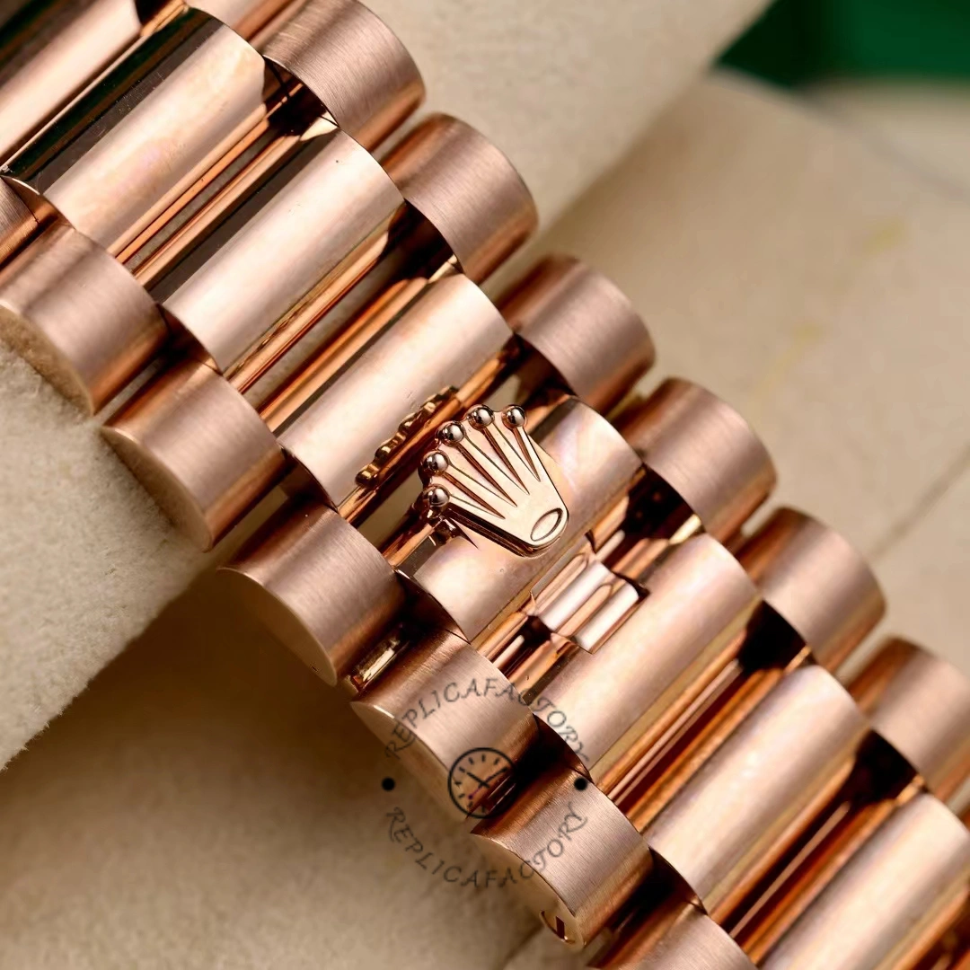 Rolex Day-Date 128345RBR Brown Ombre Dial Everose Gold 36MM Unisex Replica Watch