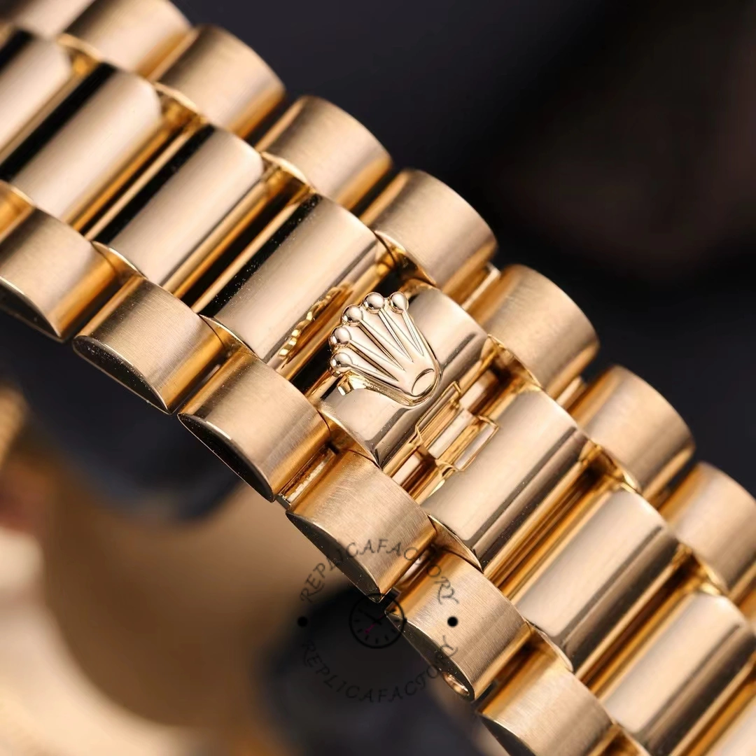 Rolex Day Date 118348 Green Diamond Dial Yellow Gold 36mm Unisex Replica Watch