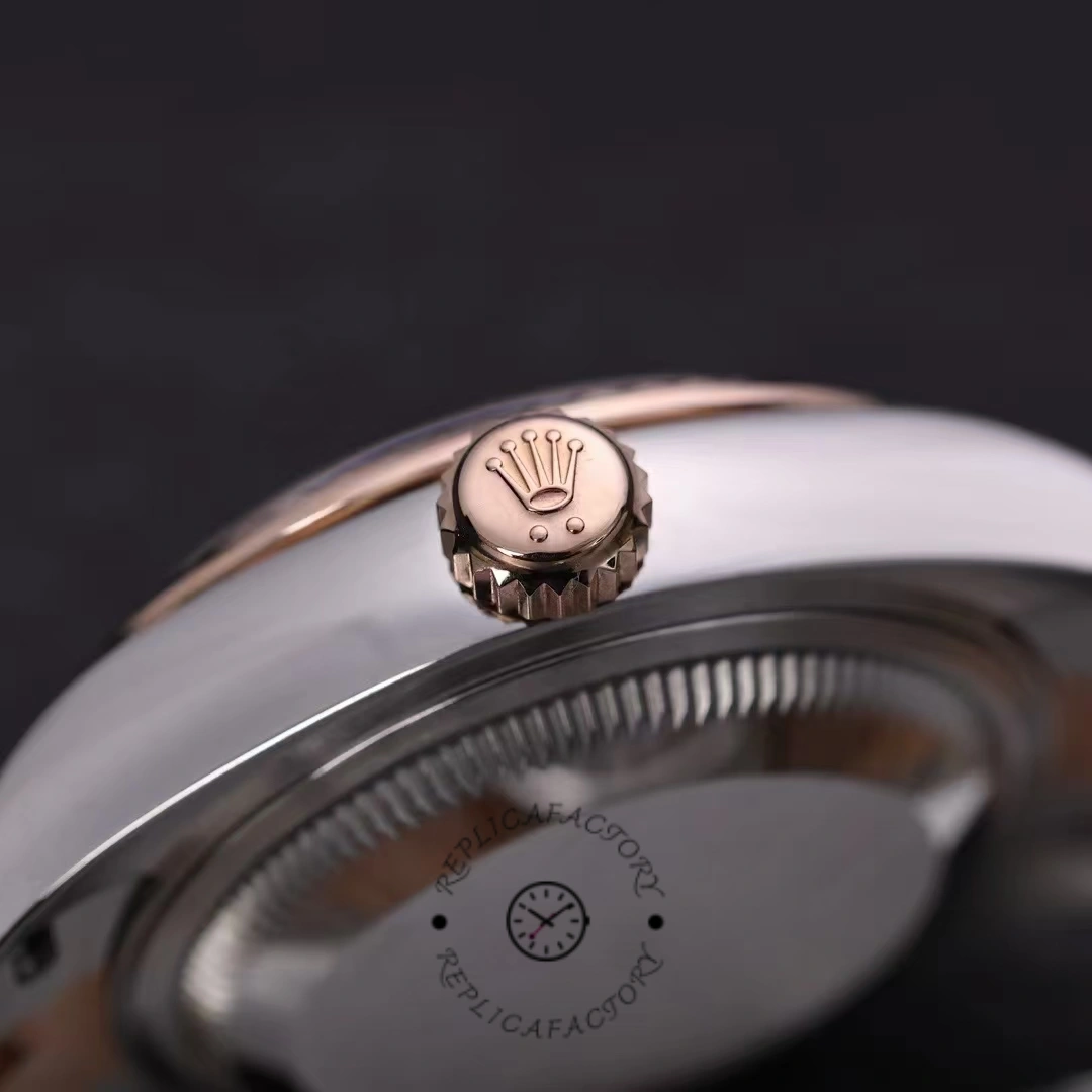 Rolex Datejust 28 Chocolate Index Steel & Rose Gold m279171 0009 Women's Watch