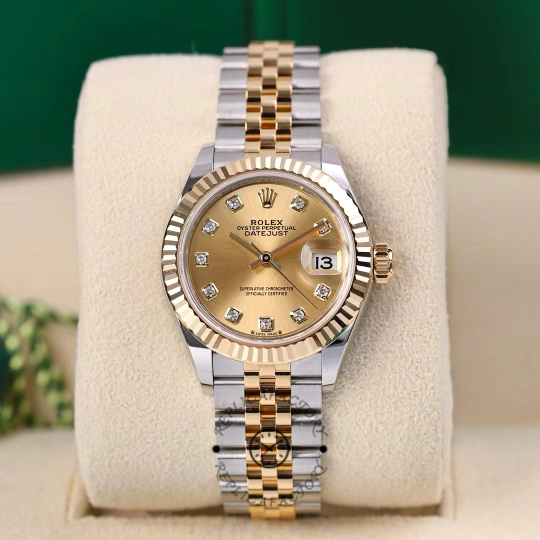 Rolex Datejust 28mm Stainless Steel and Yellow Gold m279173 0011 Women's Watch